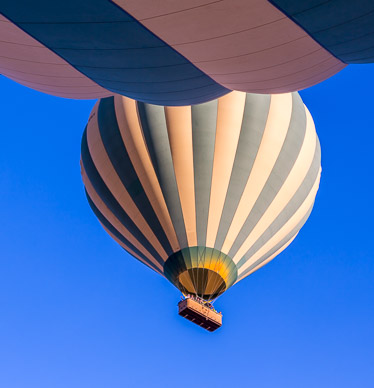 Hot Air Balloon over Serengeti