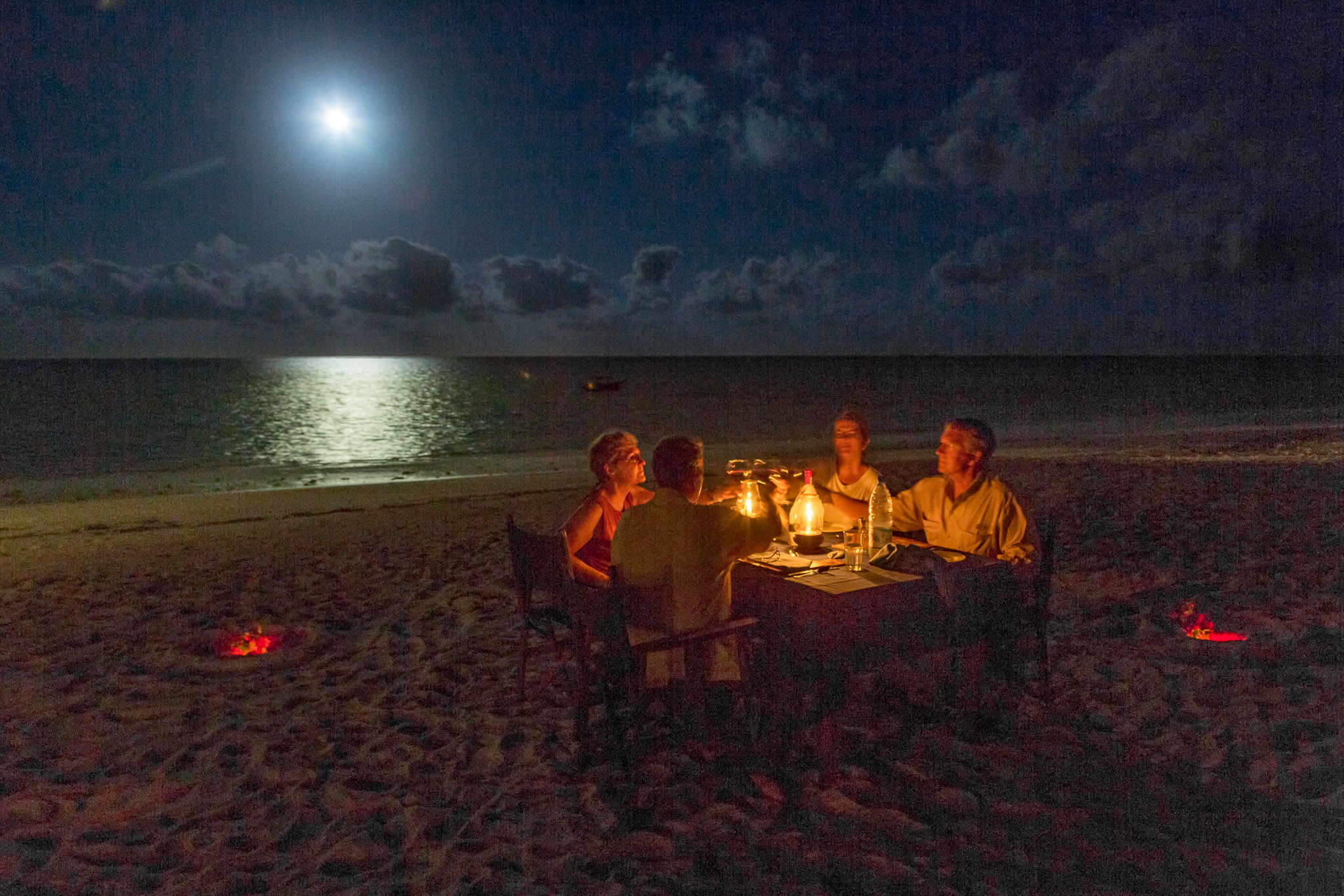Moonlit Dinner at Pongwe Beach Resort