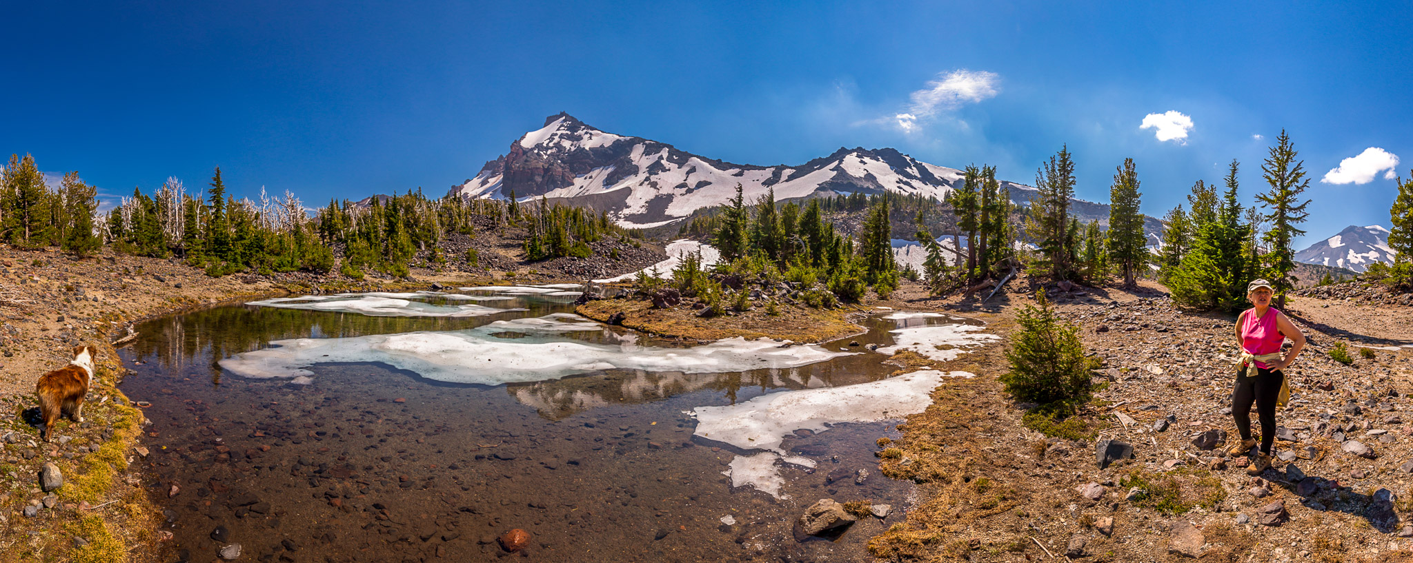 Upper tarn & Broken Top