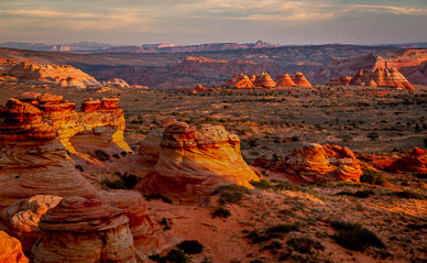 Sunrise on Cottonwood Cove, Coyote Buttes' Top Rock & Tee Pees