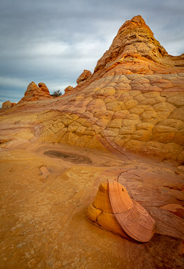 Colorful Half & Half Rock, Cottonwood Cove