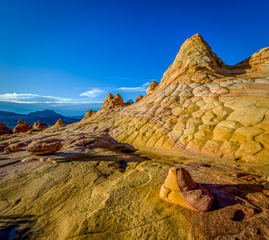 Half and Half Rock in Late Afternoon Light, Cottonwood Cove