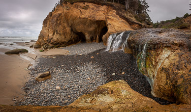 Hug Point Falls, Oregon Coast
