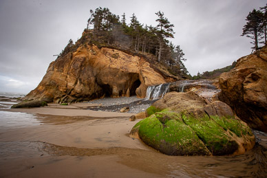 Hug Point Falls, Oregon Coast
