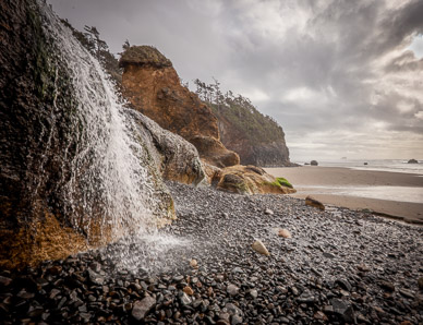 Hug Point Falls, Oregon Coast