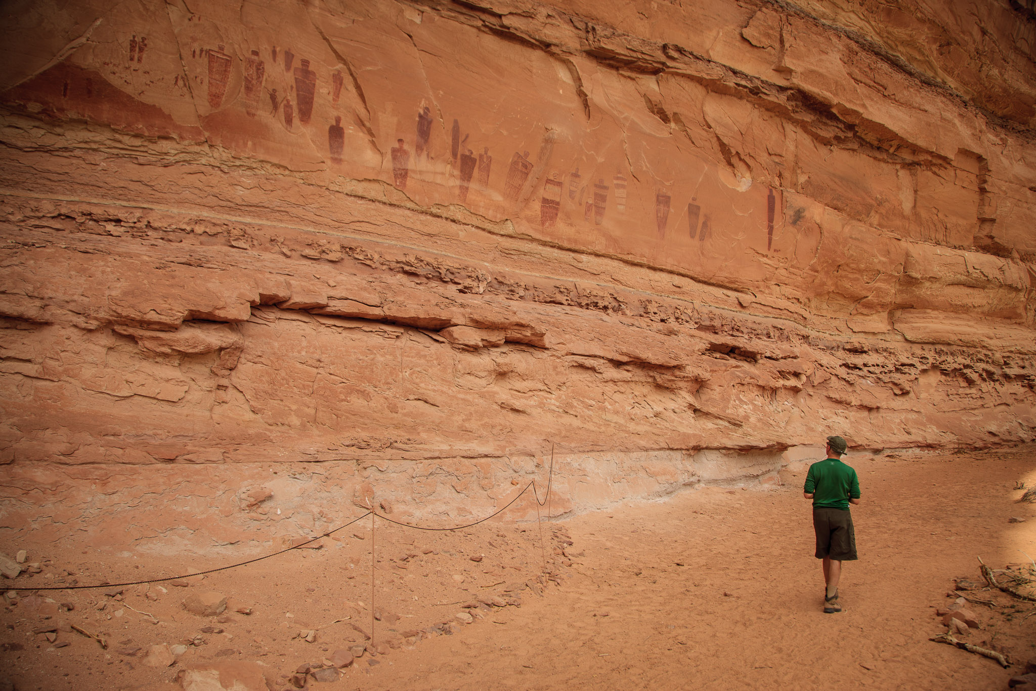 Pictographs in Horseshoe (aka Barrier) Canyon