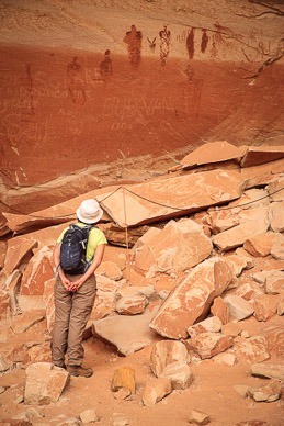 Great Gallery pictographs in Horseshoe (aka Barrier) Canyon