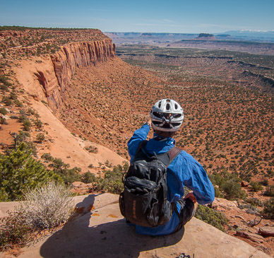 Noah at Bagpipe Butte Overlook