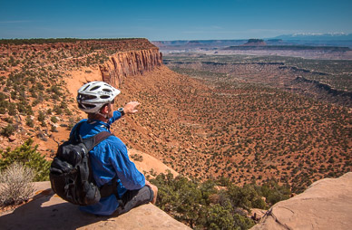 Noah at Bagpipe Butte Overlook