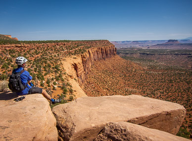 Noah at Bagpipe Butte Overlook