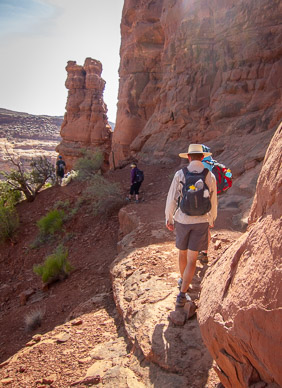 Climb down into The Maze from Brimhall Point