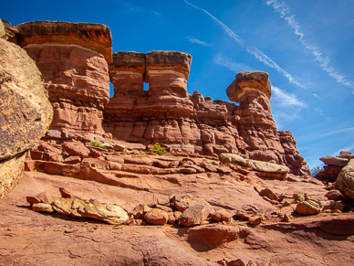 Climb down into The Maze from Brimhall Point