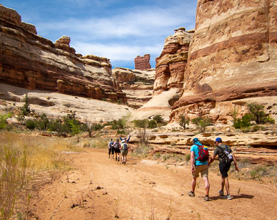 Hike in The Maze, one Chocolate Drop in background
