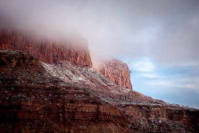Clearing storm on Orange Cliffs