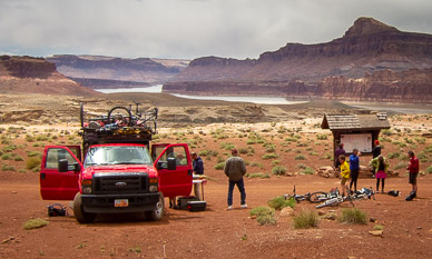 Ride's end at Lake Powell