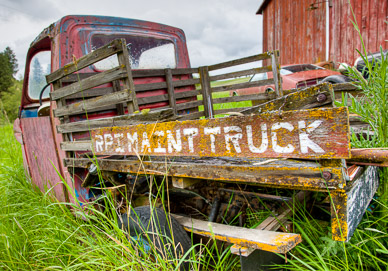 Junk yard outside Garfield, The Palouse, Washington