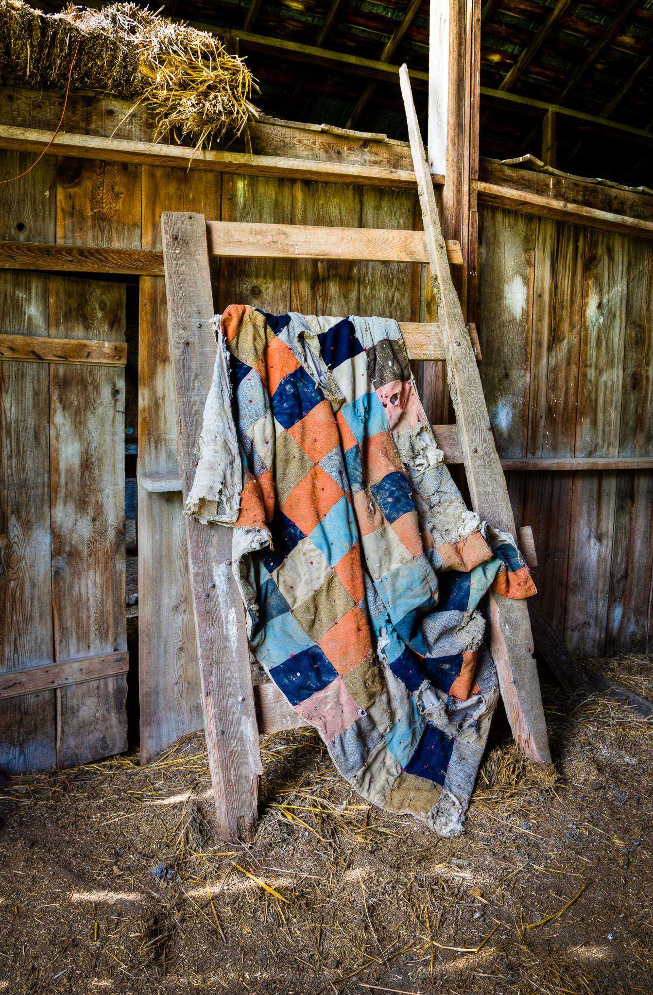 Old barn quilt near Rosalia, The Palouse, Washington