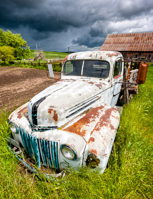 Derelict truck near Rosalia, The Palouse, Washington