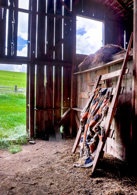 Old barn quilt near Rosalia, The Palouse, Washington