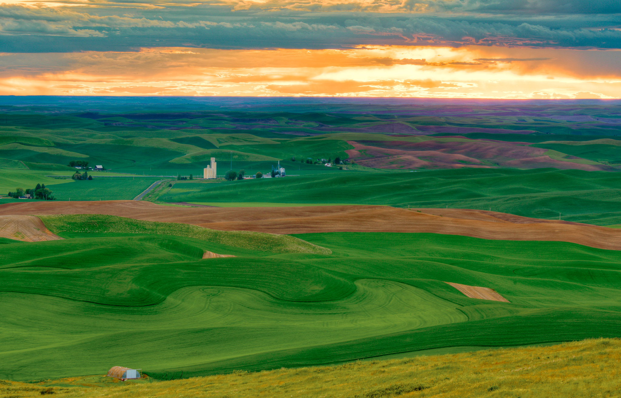 Sunset from Steptoe Butte, The Palouse