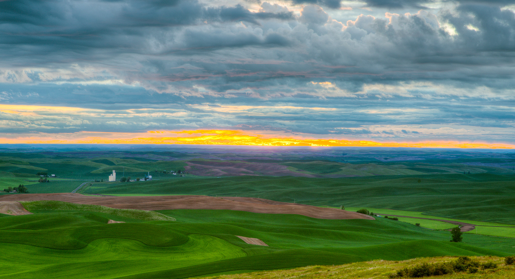 Sunset from Steptoe Butte, The Palouse