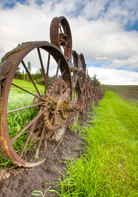 Fence at Dahmen Barn in Uniontown, The Palouse, Washington