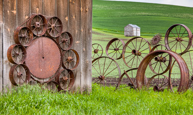 Artifacts at Dahmen Barn in Uniontown, Washington