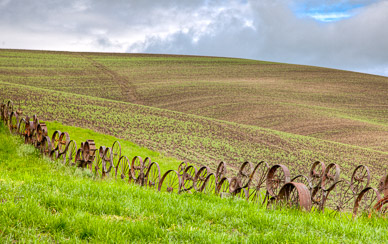 Fence at Dahmen Barn in Uniontown, The Palouse, Washington
