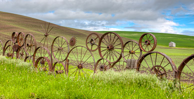 Fence at Dahmen Barn in Uniontown, Washington