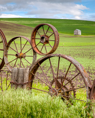 Fence at Dahmen Barn in Uniontown, The Palouse, Washington