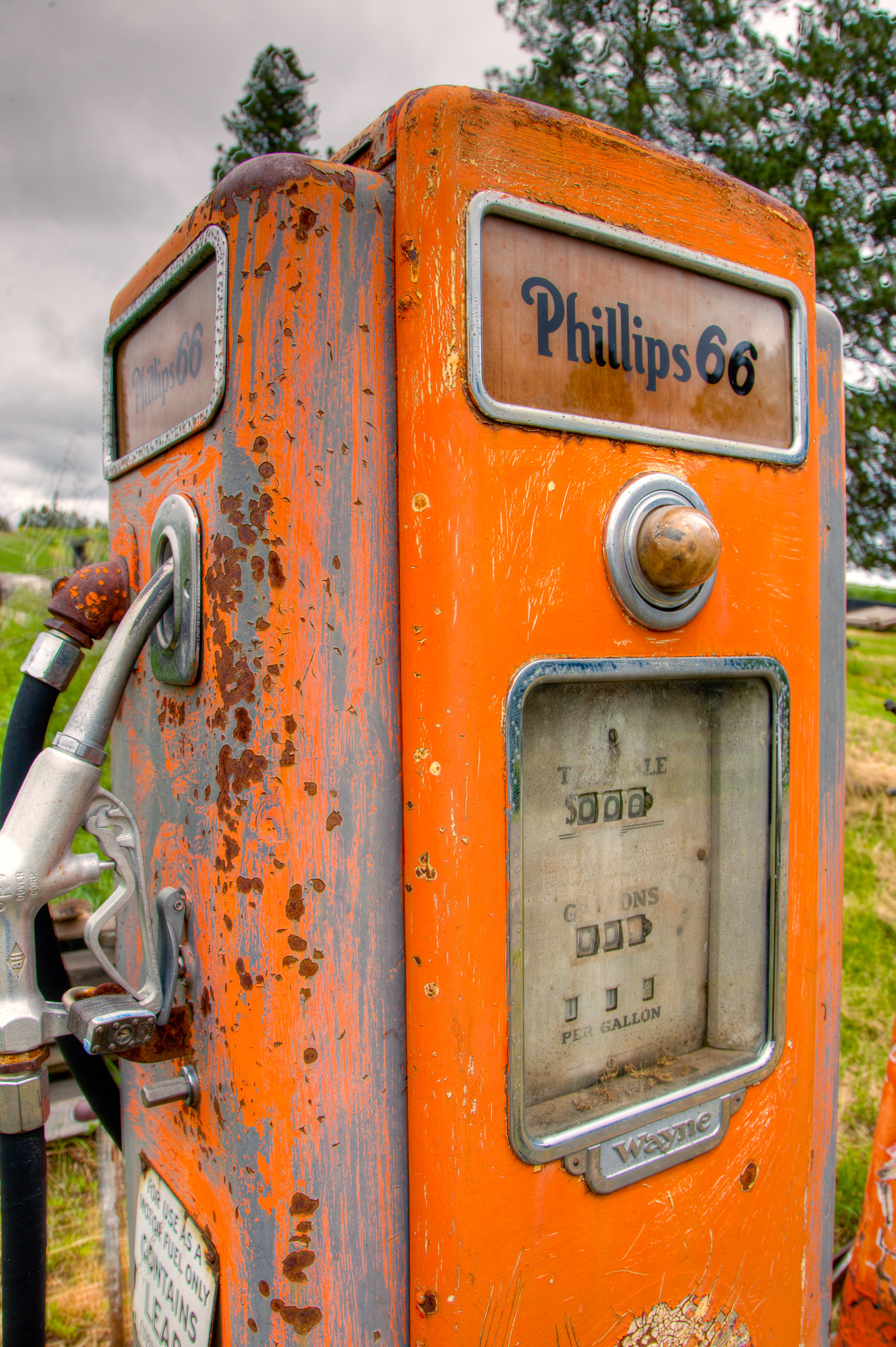 Farm gas pump outside Potlatch, The Palouse, Idaho