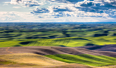 Late light from Steptoe Butte, The Palouse