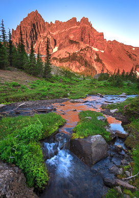 First Light on Three Fingered Jack