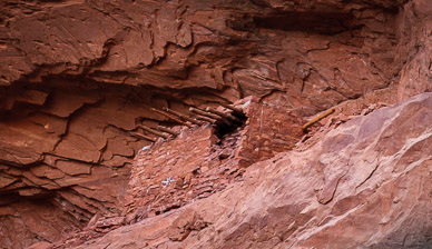 Turkey Pen Ruins above our tent