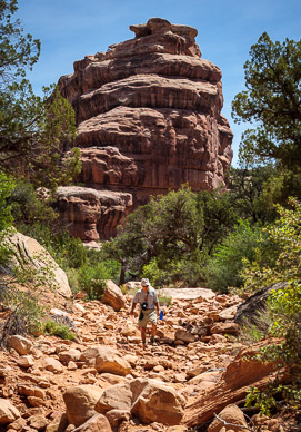 Going to the springs to get water in Todie Canyon