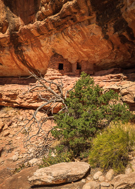 Grainary ruin near mouth of Bullet Canyon