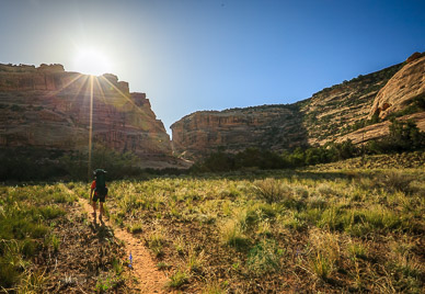 Last morning hike out of Bullet Canyon