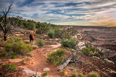 Hiking on The Citadel trail, Road Canyon