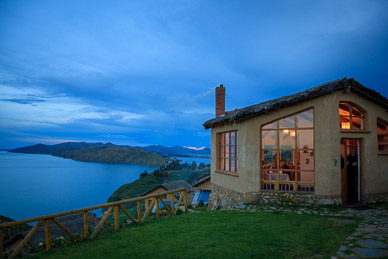 Twilight at the EcoLodge, Isla del Sol, Lake Titicaca