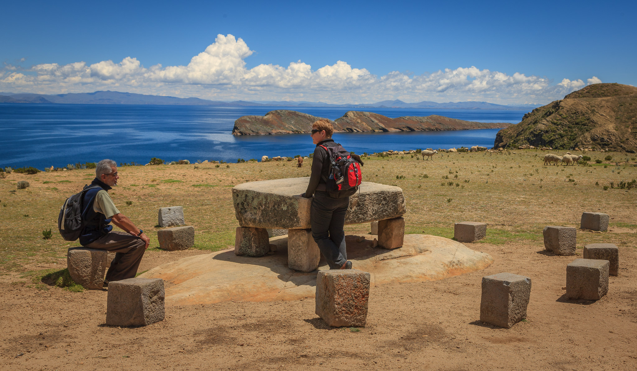 Chincana's sacred alter, the site where god Sol came down as first Inca