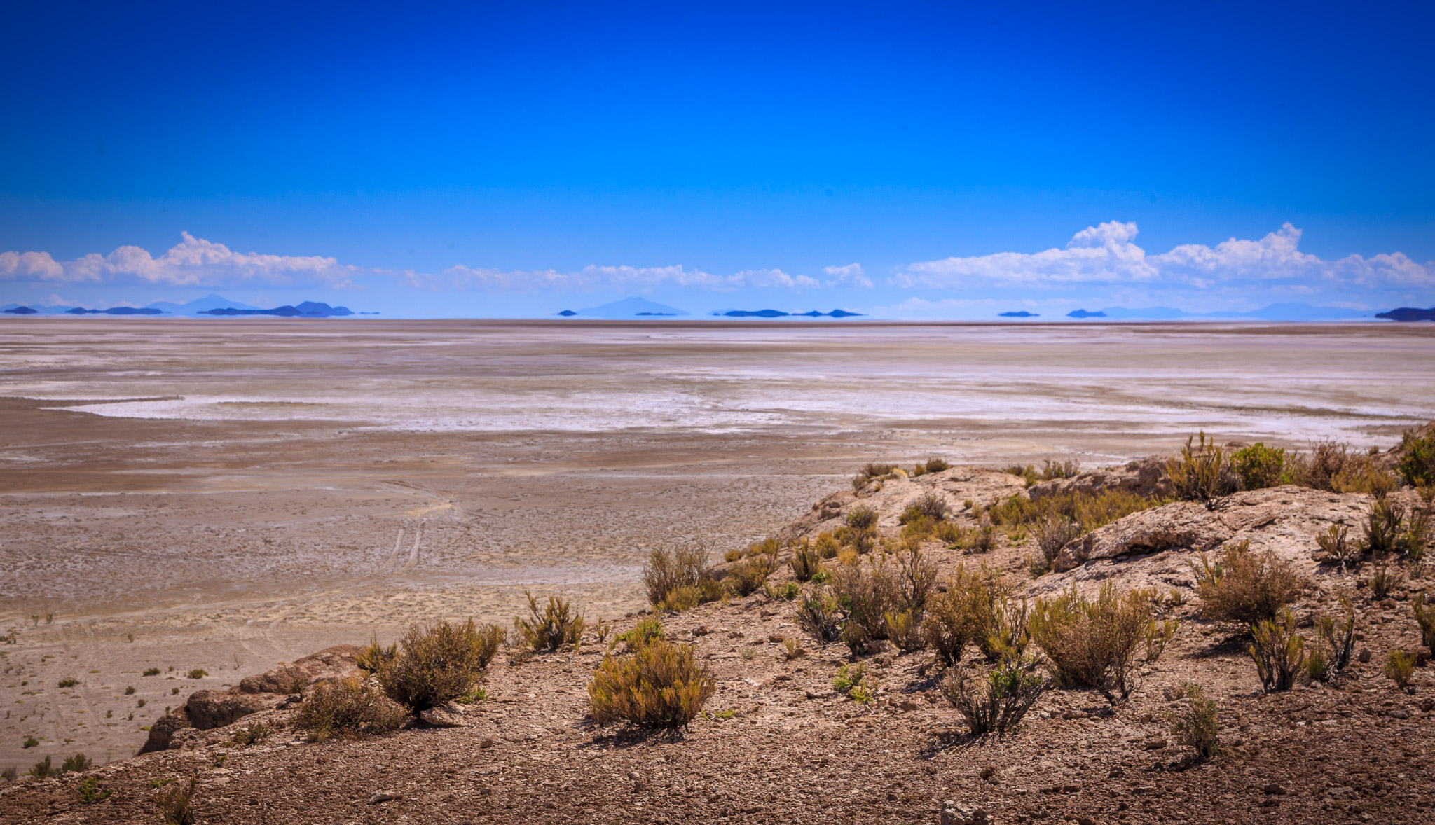 Entering 100 miles of salt flats, Salar de Uyuni