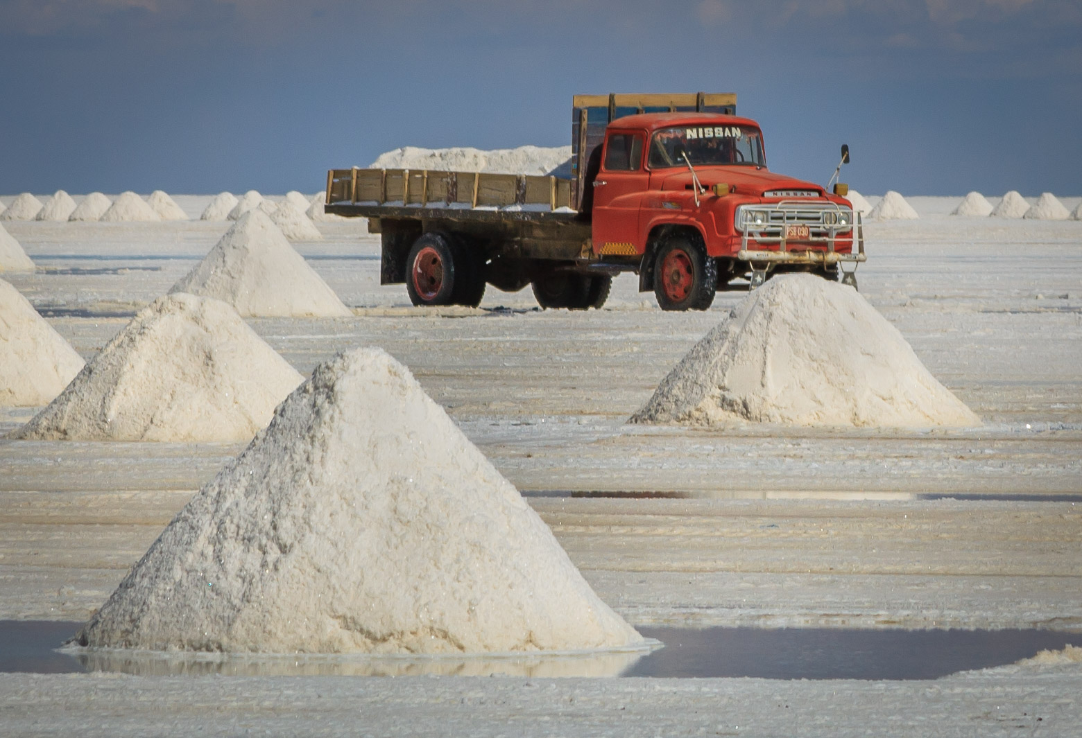 Salt "farming" in Colchani, Salar de Uyuni