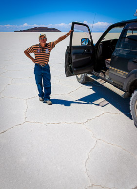 Paulino & his Land Cruiser chariot