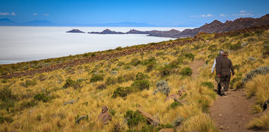Martha & Reynaldo walking to Coquesa Cave