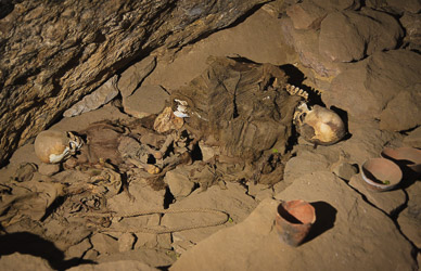 Conquesa Cave with mummies