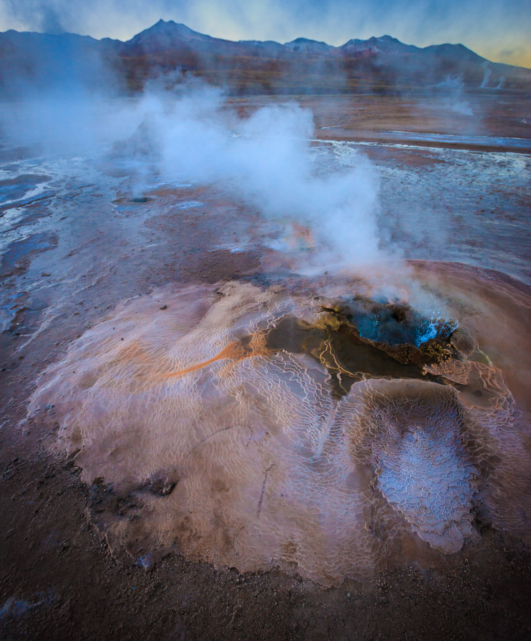 Early dawn at Geysers de Tatio