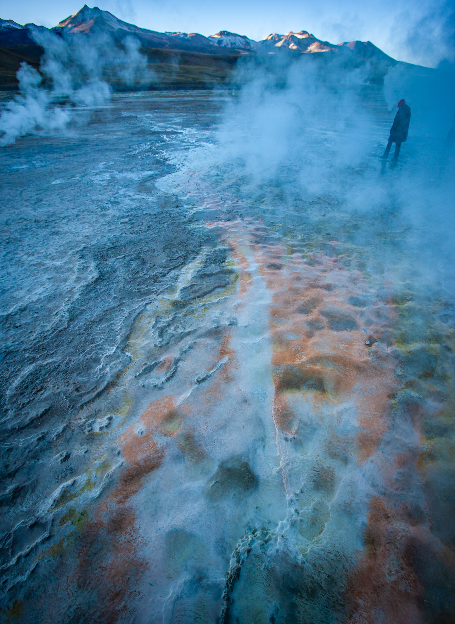 Early dawn at Geysers de Tatio