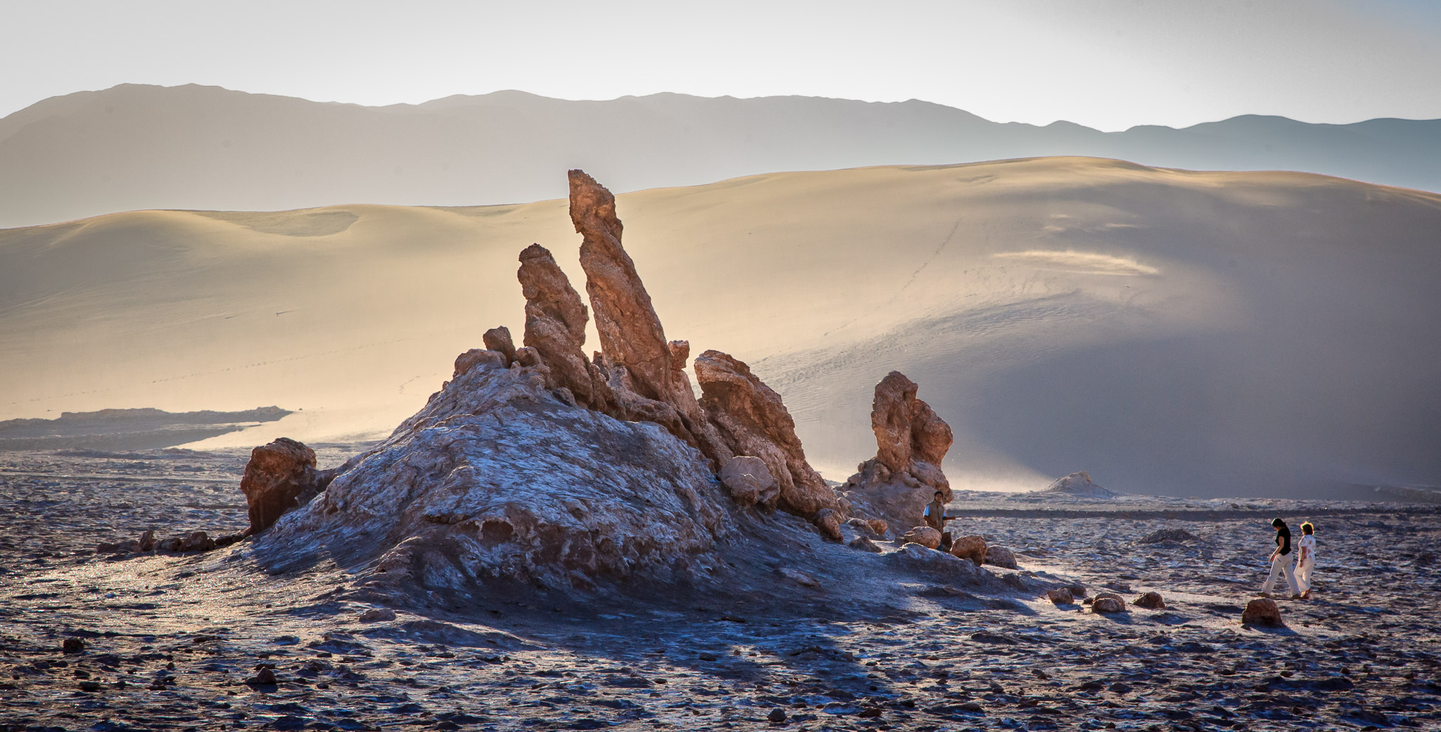 Salt formation in Valle de Luna, Cordillera de Sal