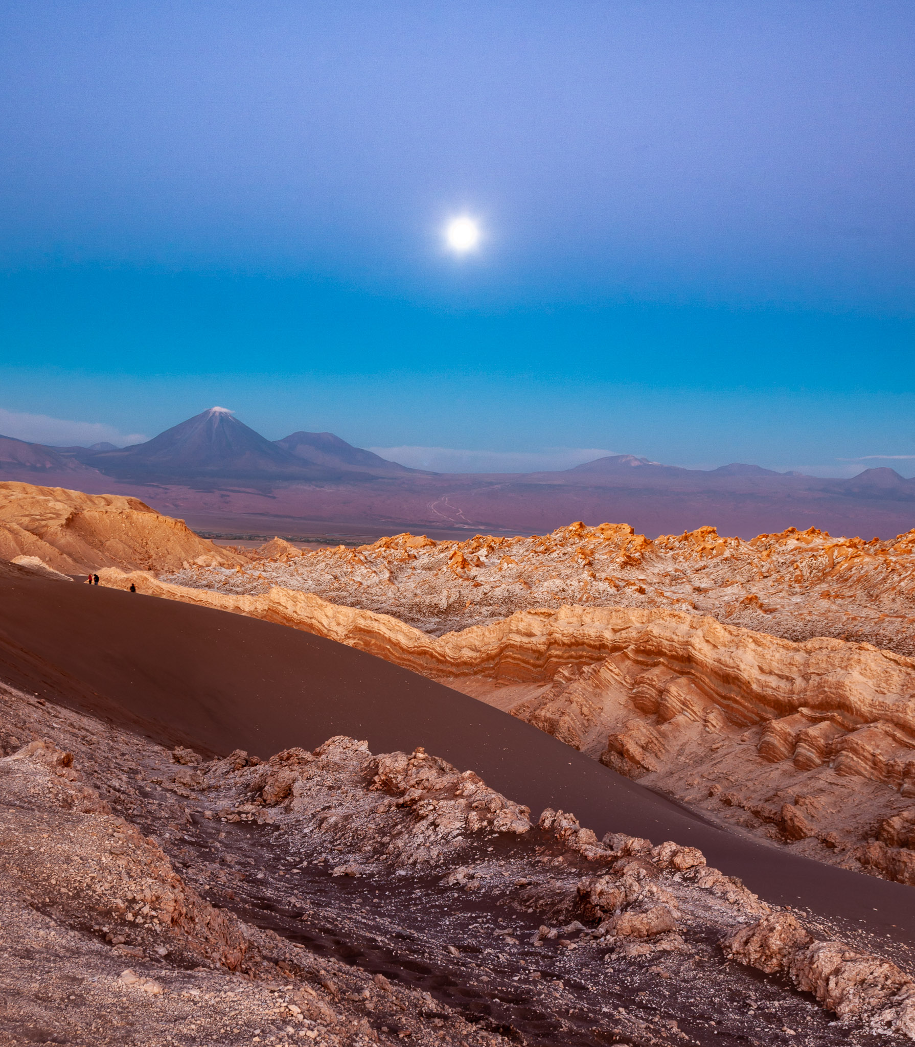 Full moonrise from Valle de Luna