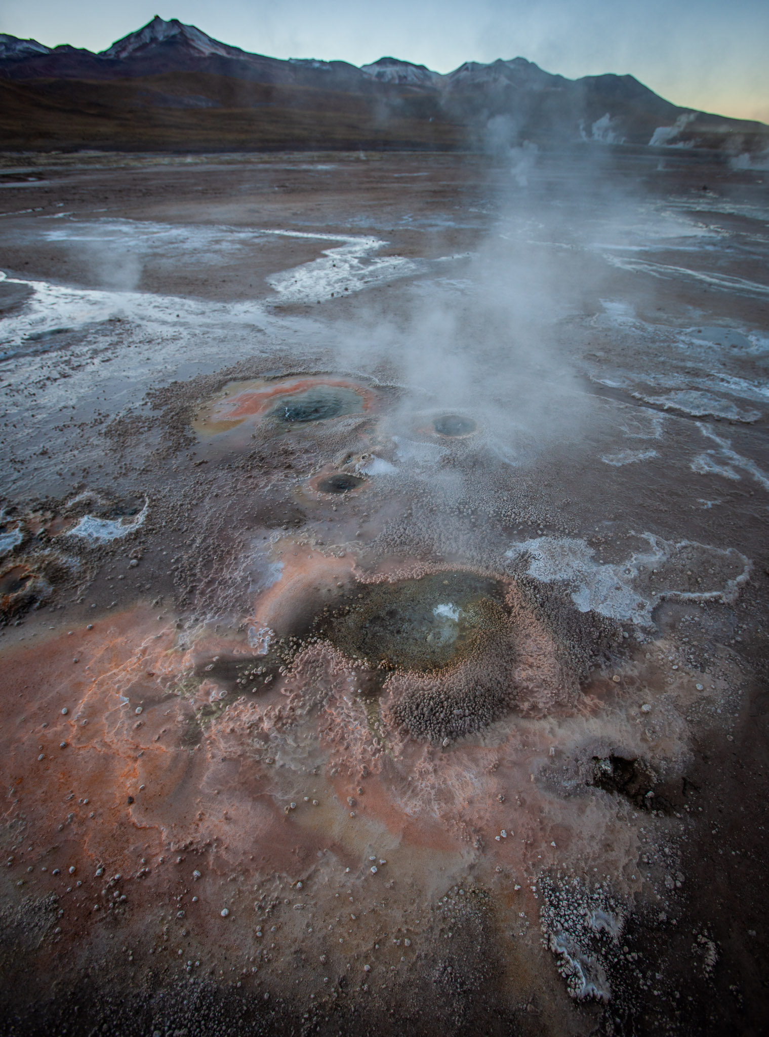 Early dawn at Geysers de Tatio